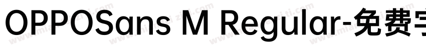 OPPOSans M Regular字体转换